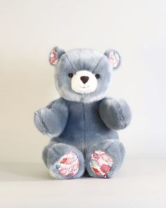 Peluche Grand Ours Robert Bleu Gris Liberty